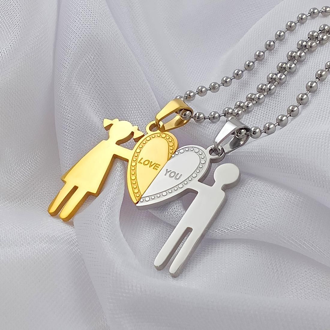 Half-Heart Soulmate Pendant Duo