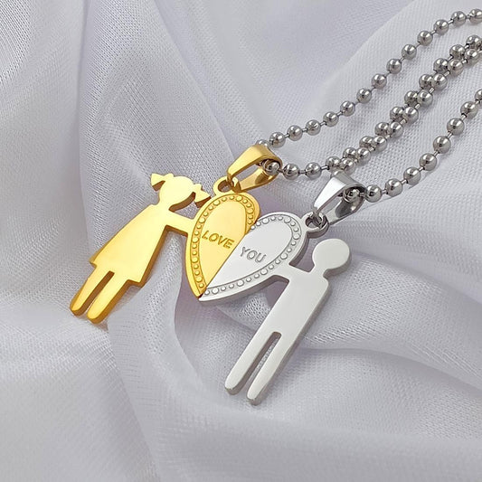 Half-Heart Soulmate Pendant Duo