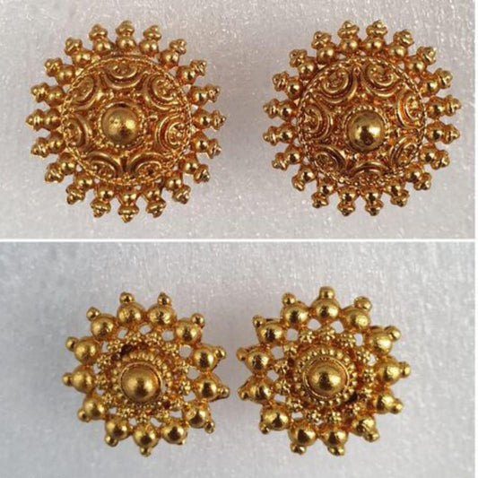 Aristoe Golden Bloom Earrings Duo
