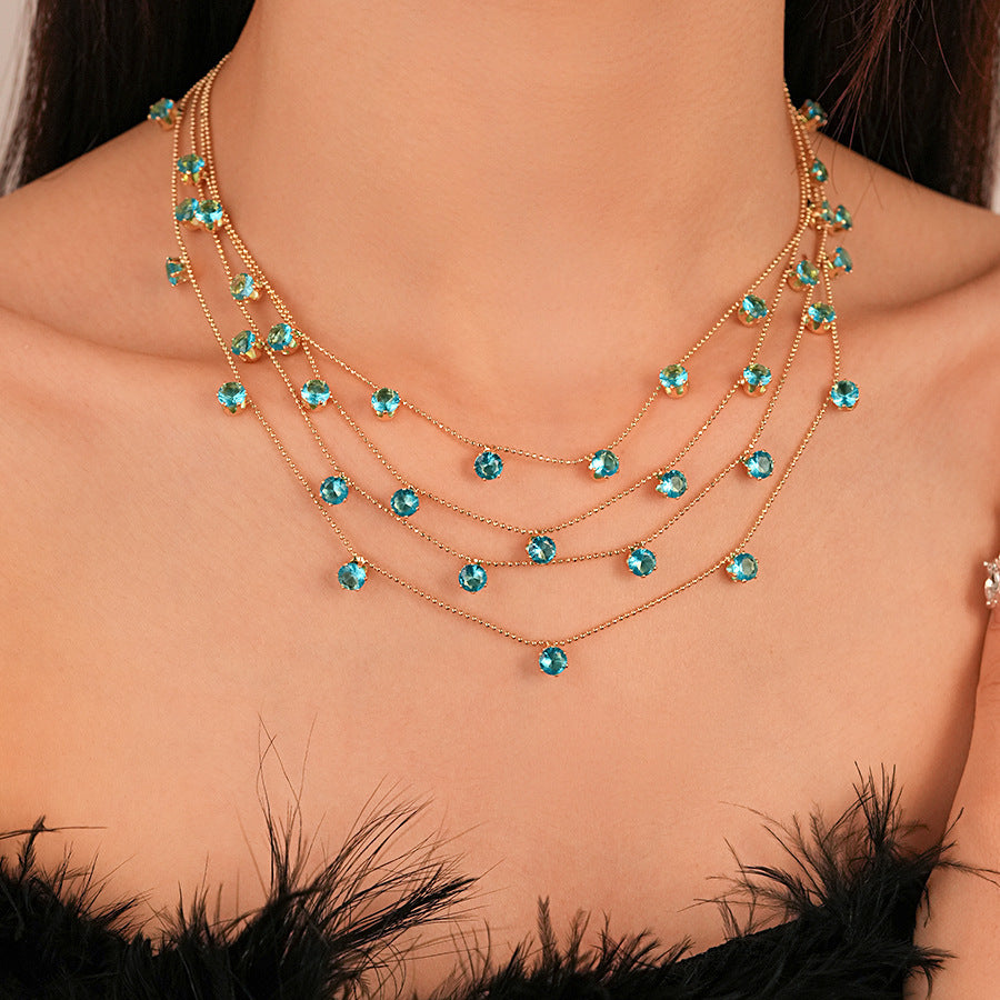 Noir Whisper Layered Necklace