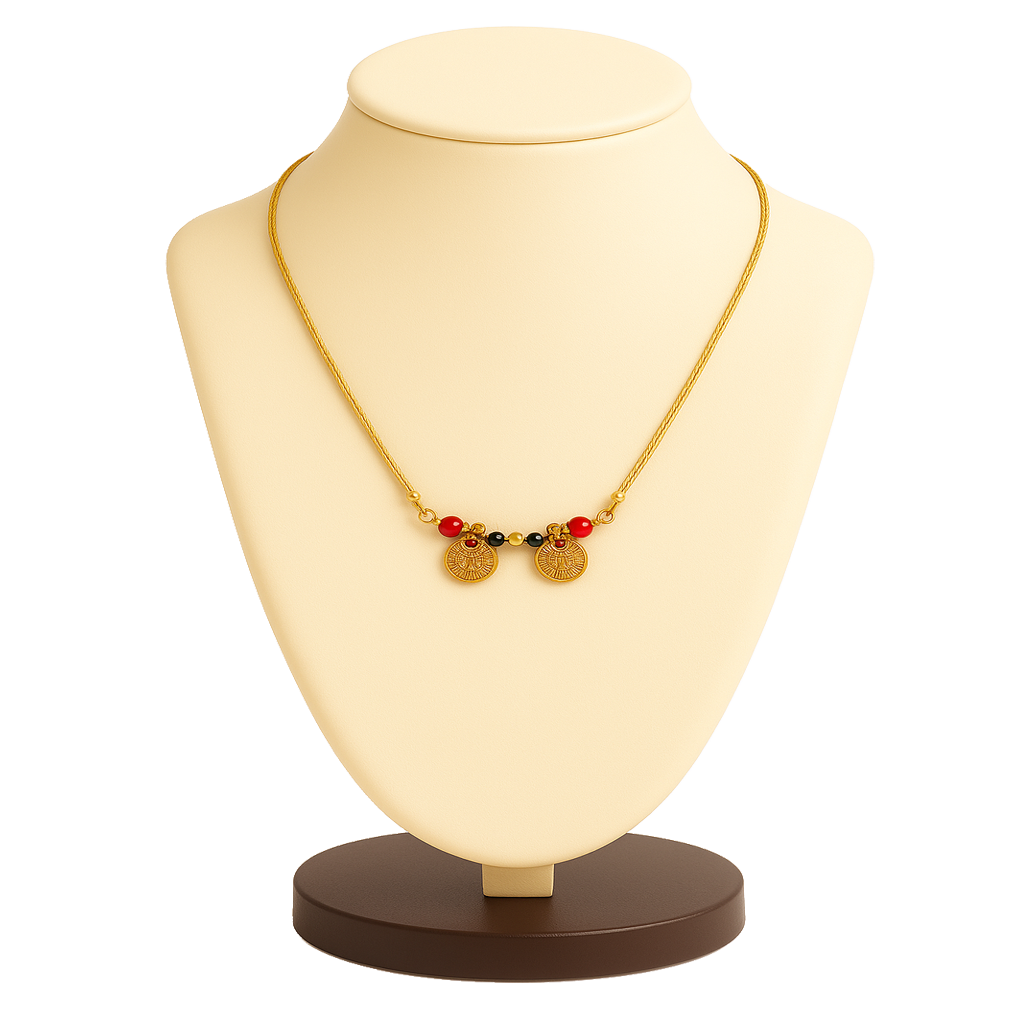 Twin Coin Traditional Mangalsutra