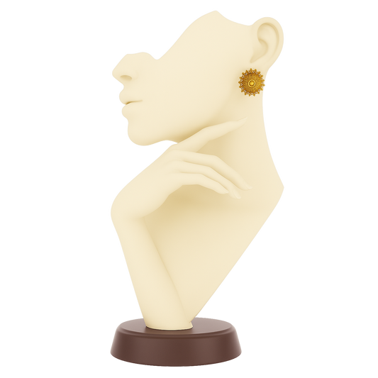 Aristoe Golden Bloom Earrings Duo