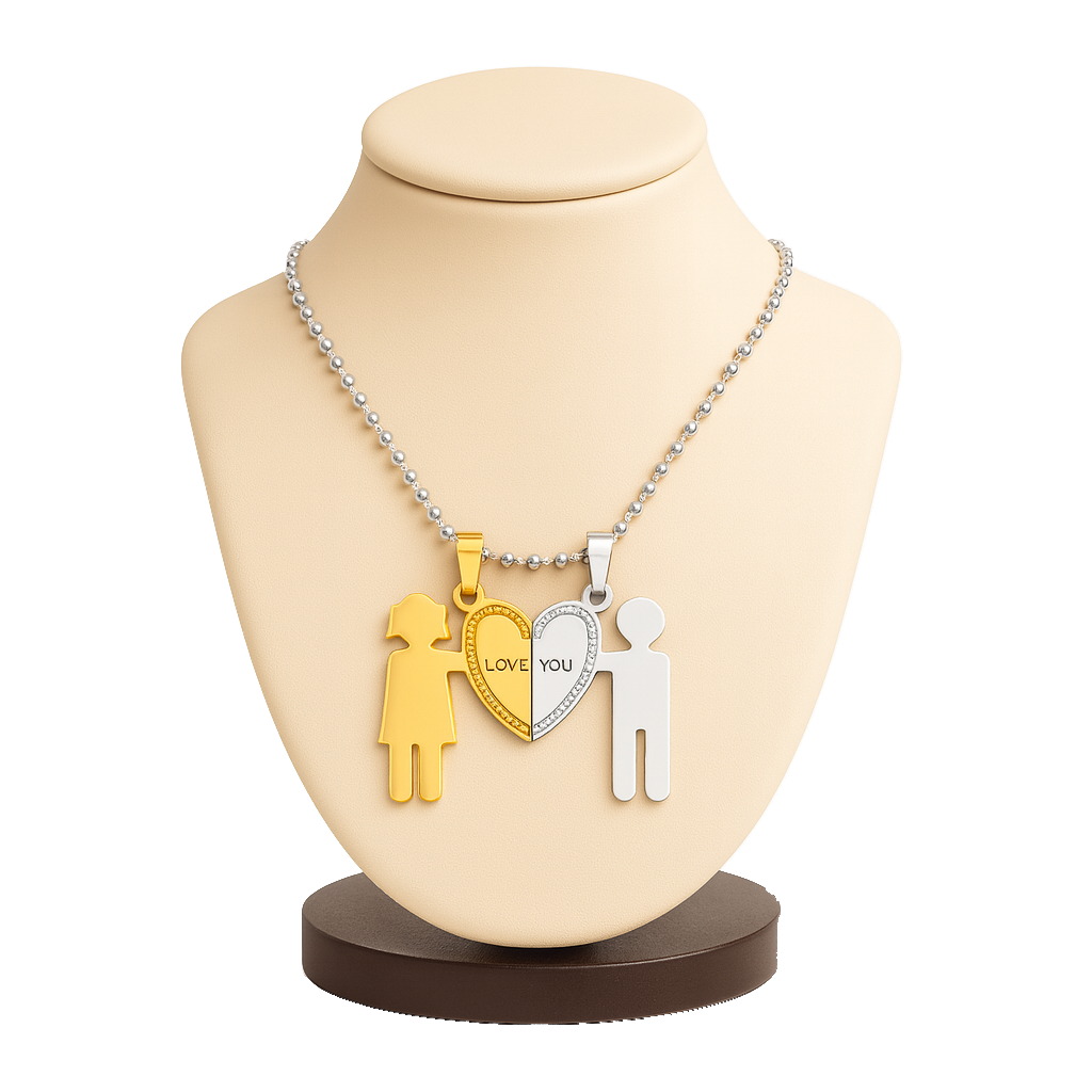 Half-Heart Soulmate Pendant Duo