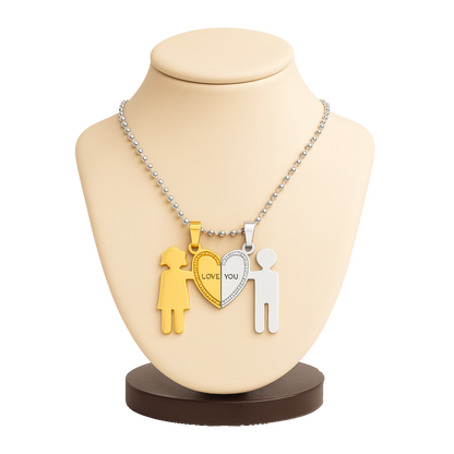 Half-Heart Soulmate Pendant Duo