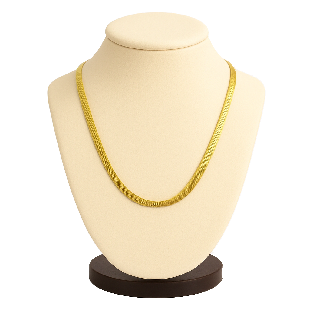 Golden Sleek Herringbone Chain