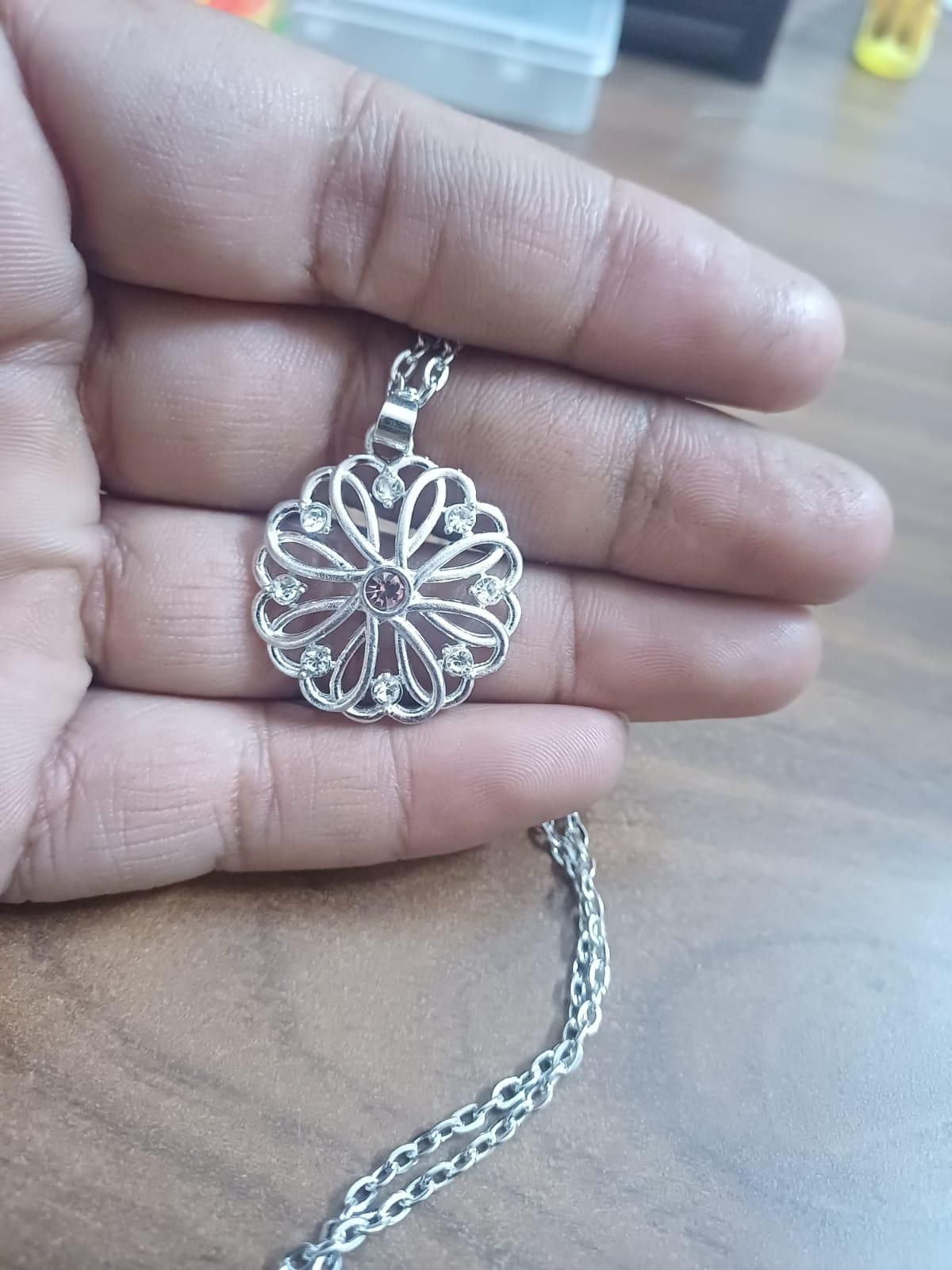 Amethyst Blossom Pendant Necklace