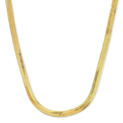 Golden Sleek Herringbone Chain