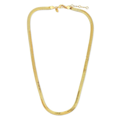 Golden Sleek Herringbone Chain