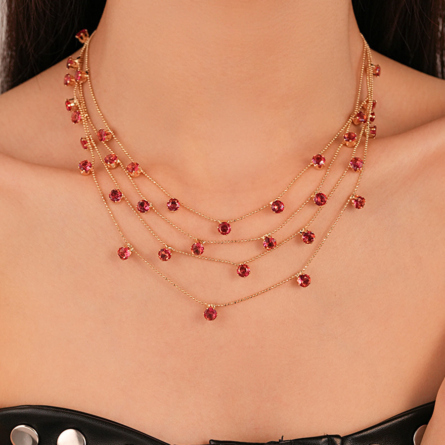 Noir Whisper Layered Necklace