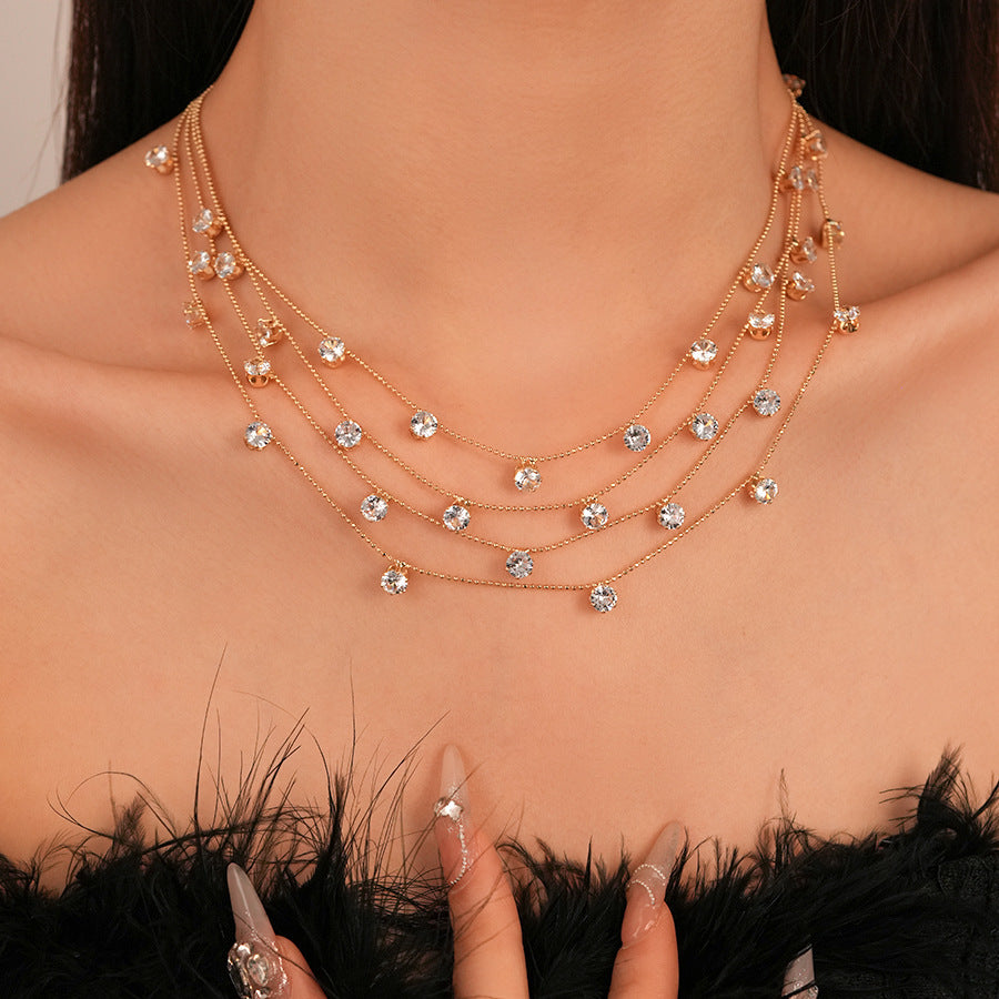 Noir Whisper Layered Necklace